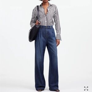 Madewell The Harlow Wide-Leg Jean: Airy Denim Edition Fieldale Wash Size 29 Tall